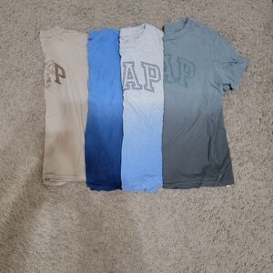 Set of Four Embroidered Gap T-Shirts